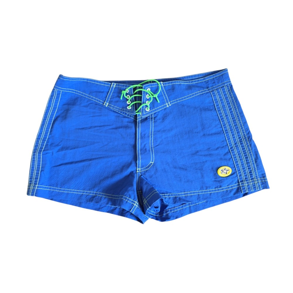 Vintage Hobie Y2K Women's Royal Blue Board Shorts EUC Size 11 surfcore beachwear